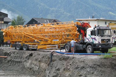 Eurokran-Transport von Baukränen Südtirol